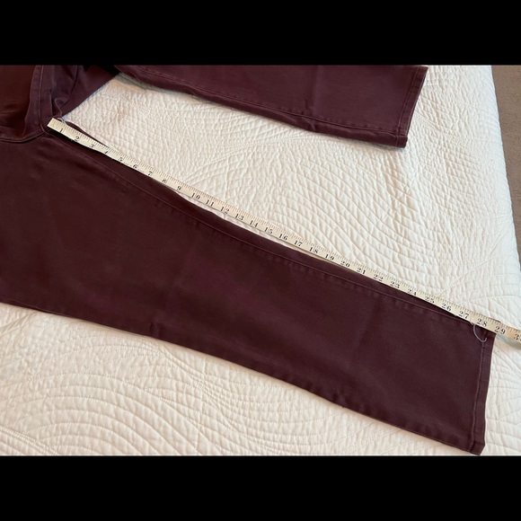 NYJD Burgundy Slim Straight Jeans - Picture 8 of 8